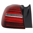 Driver and Passenger Side, Outer LED Tail Light, With bulb(s), OE Replacement