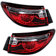 Driver and Passenger Side, Outer Tail Lights, with Bulb, LED, For Models without Signature Lighting