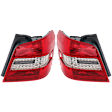 Driver and Passenger Side Halogen/LED Combo Tail Light, With bulb(s), OE Replacement