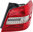 Driver and Passenger Side Halogen/LED Combo Tail Light, With bulb(s), OE Replacement
