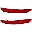 Rear, Driver and Passenger Side Bumper Reflector