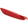 Rear, Driver and Passenger Side Bumper Reflector, CAPA Certified