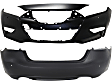 Front and Rear Primed Bumper Cover CAPA Certified