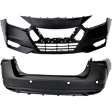 Front and Rear Primed Bumper Cover 1.6L, 4Cyl