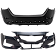 Front and Rear Primed Bumper Cover 2.0L, 4Cyl