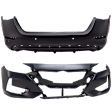 Front and Rear Primed Bumper Cover CAPA Certified