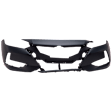 Front and Rear Primed Bumper Cover 2.0L, 4Cyl