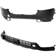 Front, Upper and Lower Upper - Primed, Lower - Textured Bumper Cover CAPA Certified