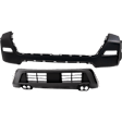 Front, Upper and Lower Upper - Primed, Lower - Textured Bumper Cover CAPA Certified
