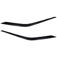 Front, Driver and Passenger Side Bumper Trims, Gloss Black, For Models With Midnight Special Edition Package