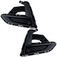 Front, Driver and Passenger Side Bumper Filler, Textured Black