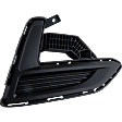 Front, Driver and Passenger Side Bumper Filler, Textured Black