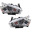 Driver and Passenger Side Halogen Headlight, With bulb(s), OE Replacement