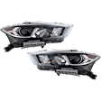 Driver and Passenger Side LED Headlight, With bulb(s), OE Replacement