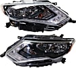 Driver and Passenger Side Headlights, with Bulbs, Halogen, USA Built Vehicle, CAPA Certified