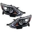 Driver and Passenger Side Halogen Headlight, With bulb(s), OE Replacement