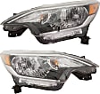 2017 Nissan Versa Note - Driver and Passenger Side Halogen Headlight, With bulb(s), OE Replacement