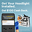 2017 Nissan Versa Note - Driver and Passenger Side Halogen Headlight, With bulb(s), OE Replacement