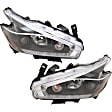 Driver and Passenger Side Halogen Headlight, With bulb(s), OE Replacement, CAPA Certified