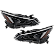 Driver and Passenger Side Headlights, with Bulbs, LED, Type 1, CAPA Certified