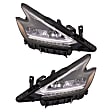 Driver and Passenger Side LED Headlight, With bulb(s), OE Replacement
