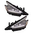 Driver and Passenger Side LED Headlight, With bulb(s), OE Replacement, CAPA Certified