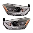 Driver and Passenger Side Halogen Headlight, With bulb(s), OE Replacement