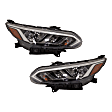 Driver and Passenger Side Halogen Headlight, With bulb(s), OE Replacement, CAPA Certified