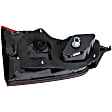 Driver and Passenger Side, Inner Halogen Tail Light, With bulb(s), OE Replacement