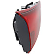 Driver Side, Inner And Outer Halogen Tail Light, With bulb(s), OE Replacement