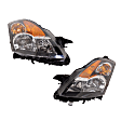 Driver and Passenger Side Halogen Headlight, With bulb(s), OE Replacement