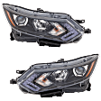 Driver and Passenger Side Halogen Headlight, With bulb(s), OE Replacement