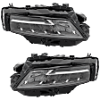 Driver and Passenger Side, Lower Headlights, with Bulbs, LED, USA Built Vehicle, CAPA Certified