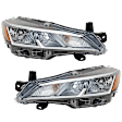 Driver and Passenger Side Halogen Headlight, With bulb(s), OE Replacement, CAPA Certified