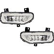 Front, Driver and Passenger Side Fog Lights, With Bulb(s), Halogen