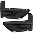 Front, Driver and Passenger Side Fog Light Cover, Textured Black
