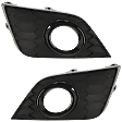 Front, Driver and Passenger Side Fog Light Trims, Black, For Models with Midnight Special Edition