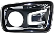 Front, Driver and Passenger Side Fog Light Trims, Textured Black