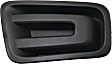 Front, Driver and Passenger Side Fog Light Trims, Textured Black
