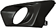 Front, Driver and Passenger Side Fog Light Trims, Black