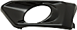 Front, Driver and Passenger Side Fog Light Trims, Black