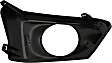Front, Driver and Passenger Side Fog Light Trims, Black