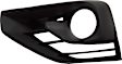 Front, Driver and Passenger Side Fog Light Trims, Textured