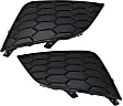 Fog Light Cover - Front, Driver and Passenger Side, Black