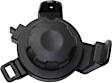 Fog Light Cover - Front, Driver and Passenger Side, Black