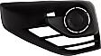Front, Driver and Passenger Side Fog Light Cover, Textured Black