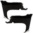 Front, Driver and Passenger Side Fenders, For Models Without Wheel Molding Hole, CAPA CERTIFIED
