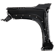 Front, Driver and Passenger Side Fenders, Crew Cab Pickup, For Models With Wheel Molding Hole