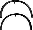 Front, Driver and Passenger Side Fender Trim, Textured Black, CAPA Certified