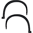 Front, Driver and Passenger Side Fender Flares, Textured Black